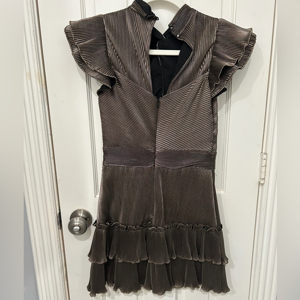 SAYLOR Pleated Mini Dress